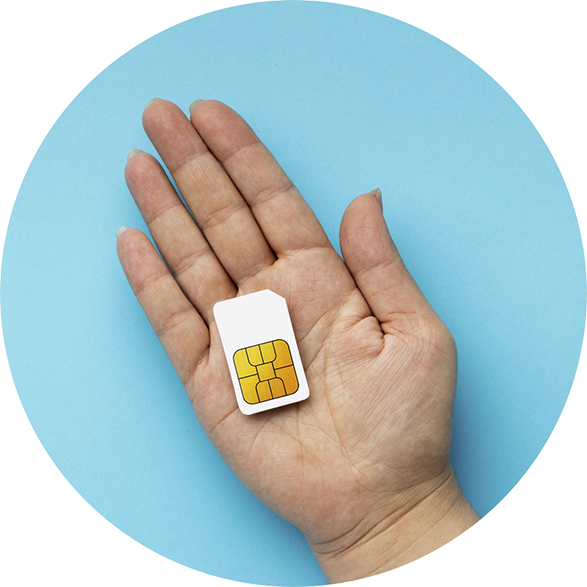 сімкарта у руці